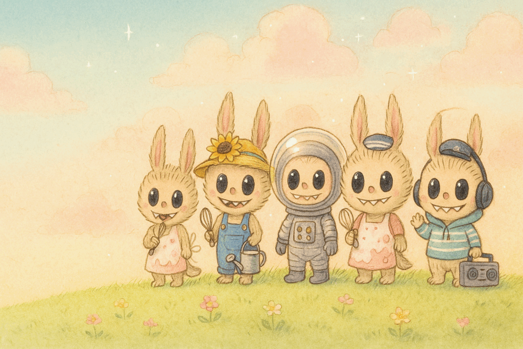 Labubu Characters Website Banner 1920x1080